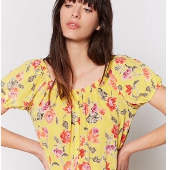 Joie Derfuta Floral Silk Boho Crop Top NWT $228 - Picture 2 of 8